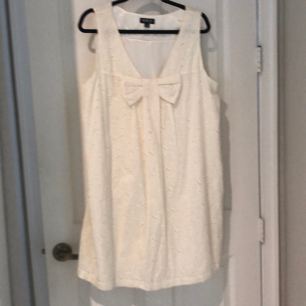 Creamy White Eyelet Dress